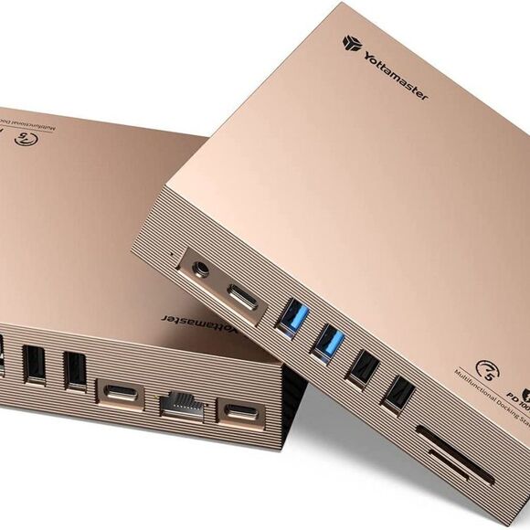 USB C Displaylink Docking Station for M1/M2 MacBook Pro/Air, 15 in 1 USB-C Dock - Picture 10 of 15